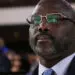 GFormer President George Manneh Weah addressing supporters at the CDC United States chapter convention in Philadelphia.