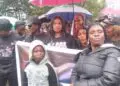 WONGOSOL Executive Director Esther Davis Yango and citizens protest at the Capitol, calling for stronger action against drug trafficking in Liberia.