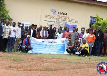 Participants of the Bong County governance dialogue pose for a group photo organized by Naymote, CENTAL, and CDG to strengthen local accountability.