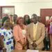 Officials from the Environmental Protection Agency, Monrovia City Corporation, and partners pose after signing an MOU to launch the Solid Waste Management Transformative Pilot Project in Monrovia.