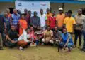 Participants pose after CEMESP-led legislative constituency consultation with lawmakers and citizens in Grand Cape Mount and Grand Bassa Counties.
