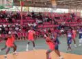 Lofa County basketball team in action at the National County Sports Meet in Paynesville