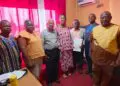 Global Methodist Church leaders and partners gathered during lease signing ceremony in Monrovia