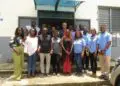 SAFish project officials present the initiative to University of Liberia administrators, faculty and students