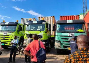 Agricultural machinery donated by China to Liberia.