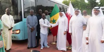 Buses provided by Qatar for the Dakar 2026 Youth Olympic Games.
