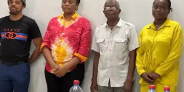Players of Liberia’s Flames Basketball Club.