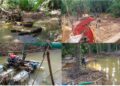 Swah Creek, where Clutz has been dredging in Togar Town. Picture credit: An anonymous villager