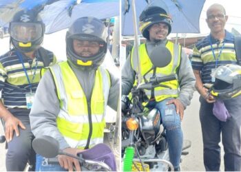 Dr. Dougbeh Chris Nyan, M.D. – Infectious Disease Scientist and Inventor on Motorcycle