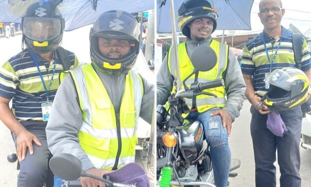 Dr. Dougbeh Chris Nyan, M.D. – Infectious Disease Scientist and Inventor on Motorcycle