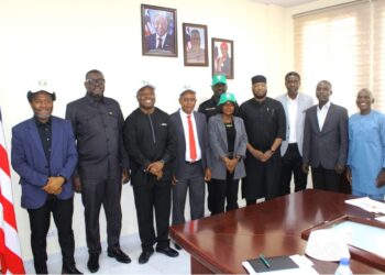 Deputy Minister for International Cooperation and Economic Integration, Hon. Ibrahim Al-bakri Nyei along with ECOWAS Commission