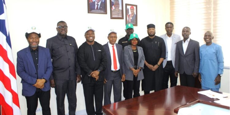 Deputy Minister for International Cooperation and Economic Integration, Hon. Ibrahim Al-bakri Nyei along with ECOWAS Commission