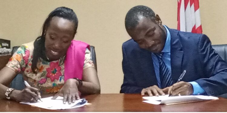 World Bank Country Manager, Georgia Wallen, Finance Minister, Boima Kamara