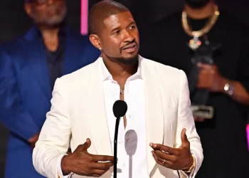 Usher also won the award for best R&B and hip-hop artist