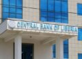 "Front view of the Central Bank of Liberia in Monrovia