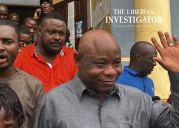 Former Finance Minister Samuel D. Tweah Jr. during court proceedings in Monrovia
