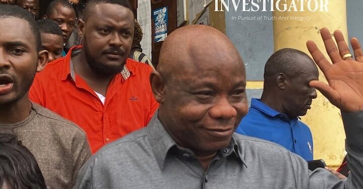 Former Finance Minister Samuel D. Tweah Jr. during court proceedings in Monrovia