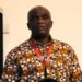 LRA Commissioner General James Dorbor Jallah speaking at a public event, wearing a printed traditional shirt and official badge, following the Senate’s confirmation of new LRA Board members