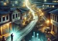 t's a glimpse into Liberia's challenges: a dimly lit city struggling with development, where the hope for progress shines through digital innovation amidst darkness (Image is IA Generated)