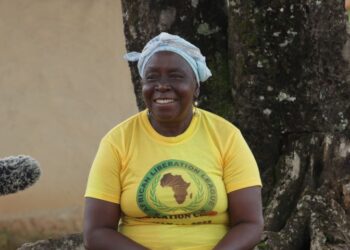 Eva Kpandah, the chairperson of Palama Clan’s community land and development committee. The DayLight/Harry Browne