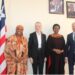 iberia’s Minister of Foreign Affairs, H.E. Madam Sara Beysolow Nyanti along with The Chair of the Liberia Configuration of the Peacebuilding Commission (PBC) and Permanent Representative of Sweden to the United Nations, Ms. Nicola Clase