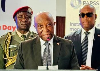 Liberian President Joseph N. Boakai addressing the nation