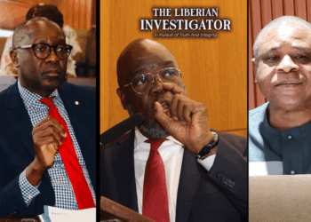 Senators Amara Konneh, Joseph Jallah, and Edwin Snowe, co-sponsors of a proposed bill to legalize Christian and Muslim religious holidays in Liberia