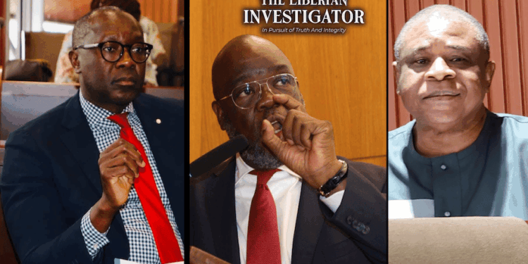 Senators Amara Konneh, Joseph Jallah, and Edwin Snowe, co-sponsors of a proposed bill to legalize Christian and Muslim religious holidays in Liberia