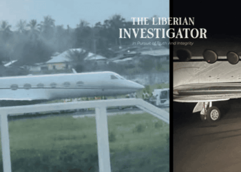 Private jet carrying President Joseph Boakai stranded on runway at Roberts International Airport after tire burst, causing flight cancellations