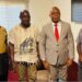 Leaders of CEMESP and AREPT pose after signing a Memorandum of Understanding to boost public awareness on asset recovery and anti-corruption in Liberia.