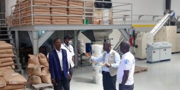 Inspector General D. Dorr Cooper leads Commerce Ministry inspection at industrial facility along Somalia Drive, Monrovia