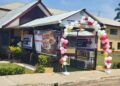 University of Liberia Faculty Lounge entrance decorated with balloons during one-year anniversary celebration