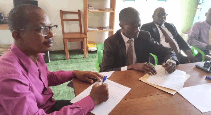 Justice Advocates Law Group and GEFOINET sign legal partnership agreement in Zwedru, Grand Gedeh County