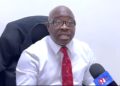 Bong County Representative Marvin Cole addresses the media during a press conference at the Capitol, where he denied CSA allegations of payroll fraud and accused Director Josiah Joekai of political motives.