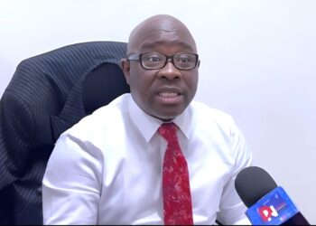 Bong County Representative Marvin Cole addresses the media during a press conference at the Capitol, where he denied CSA allegations of payroll fraud and accused Director Josiah Joekai of political motives.