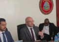 World Bank delegation head Narc Lixi speaks during a meeting with Liberia’s Ministry of Post and Telecommunications officials on digital market integration, May 26, 2025.