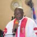 Bishop Samuel J. Quire Jr. addresses United Methodist Church members during a service in Monrovia, Liberia, reaffirming the Church’s traditional stance on marriage.
