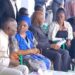 President Joseph Boakai and Foreign Minister Sara Beysolow Nyanti sit with the Doe family during a condolence visit in Monrovia ahead of the planned joint burial in Zwedru.