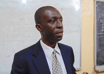 Cllr. Tiawan S. Gongloe talking