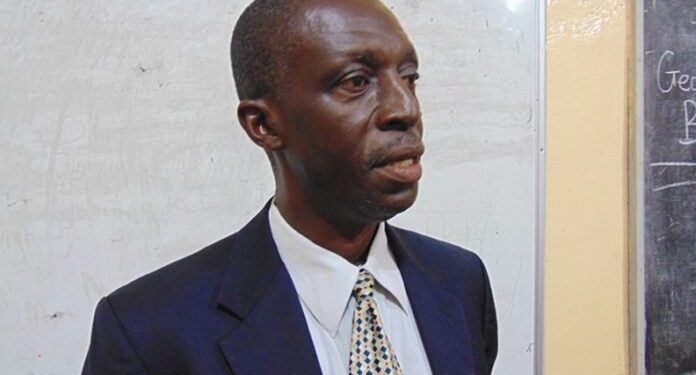 Cllr. Tiawan S. Gongloe talking
