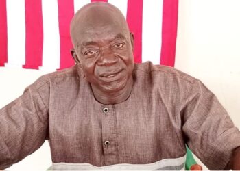 Nimba District Commissioner Ernest W. Doitoe Sr. addresses the disappearance of Deputy Commissioner Alexson Bullay during an emergency briefing.