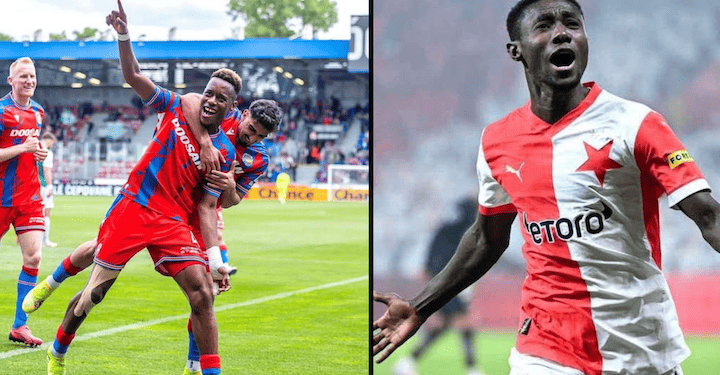 Liberian footballers Oscar Dorley and Sampson Dweh celebrate standout performances amid transfer interest from top European clubs