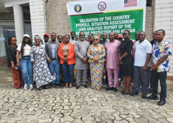 Stakeholders at the national validation meeting of Liberia’s human security assessment report under the ECOWAS ECO-PHSICM initiative, held in Monrovia.