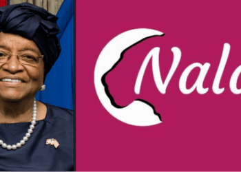 Former President Ellen Johnson Sirleaf and Nalafem logo ahead of 2025 feminist leadership summit in Freetown