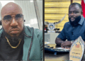 Gabriel S. Bull (left) and NPA Managing Director Sekou Dukuly(right) amid wrongful dismissal ruling by Liberia’s Labour Ministry