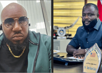 Gabriel S. Bull (left) and NPA Managing Director Sekou Dukuly(right) amid wrongful dismissal ruling by Liberia’s Labour Ministry