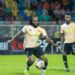 Francis “Grandpa” Doe controls the ball during a friendly match for Ex-Selangor in Malaysia, June 2025.