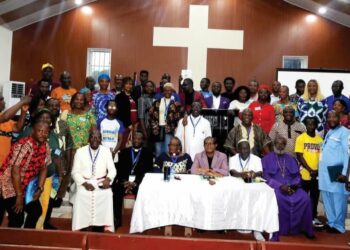 Group photo of delegates and clergy during the Liberia Council of Churches’ 35th General Assembly in Monrovia, where Rev. Dr. Samuel B. Reeves Jr. was re-elected