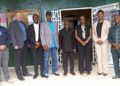 LDEA officials and U.S. DEA delegation pose for a group photo in front of LDEA headquarters in Monrovia after discussions on strengthening anti-narcotics cooperation.