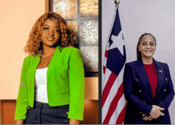 Liberian public servants Karishma, Wokie,